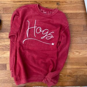 Hogs Women’s sweatshirt — size M, Arkansas Razorback sweatshirt, never worn